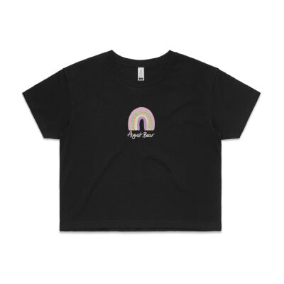 Rainbow (Embroidered Series) Adult Crop Tee Thumbnail
