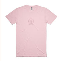 Pink Skull Embroidered Adult Tee Thumbnail