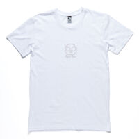 White Skull Embroidered Adult Tee Thumbnail