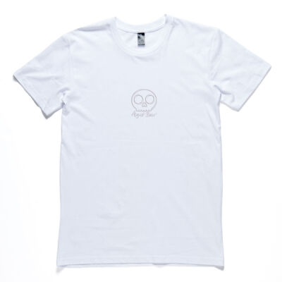 White Skull Embroidered Adult Tee Thumbnail
