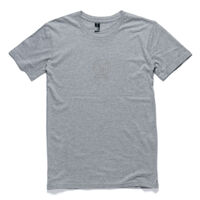 Grey Skull Embroidered Adult Tee Thumbnail